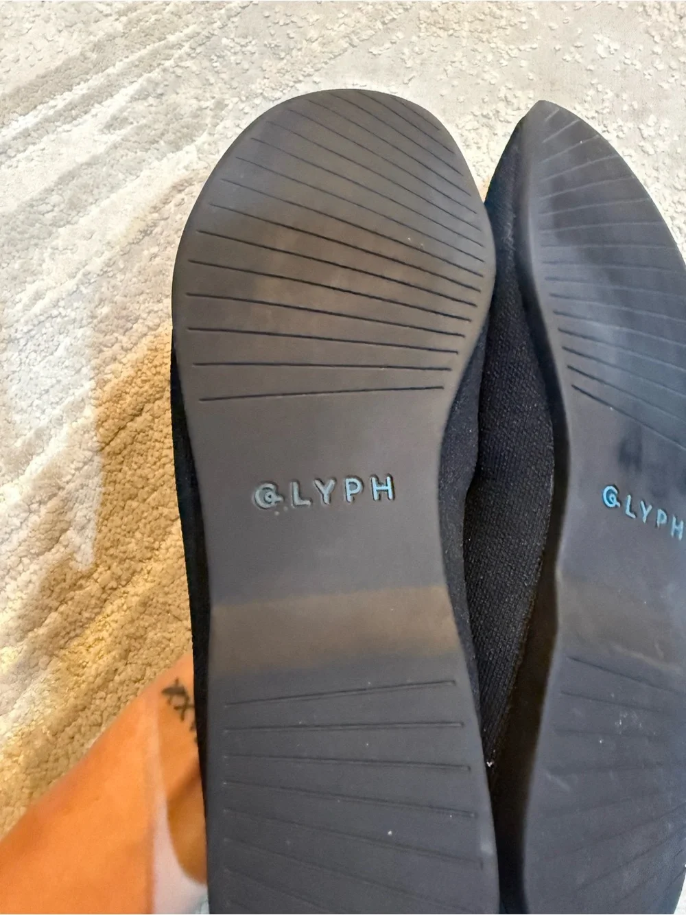 GLYPH Panther black knit Slip On loafers Casual Shoes 12